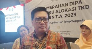 Realisasi pendapatan tempat Lampung Rp18,5 triliun per September