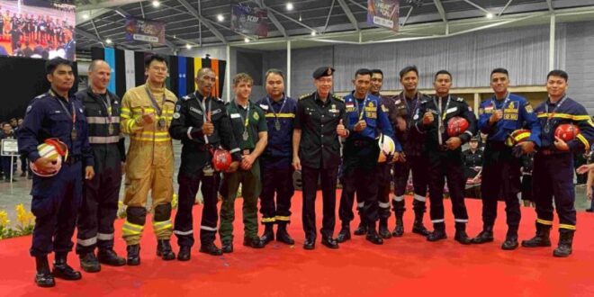Petugas pemadam DKI DKI Jakarta raih juara pada kompetisi pada area Singapura