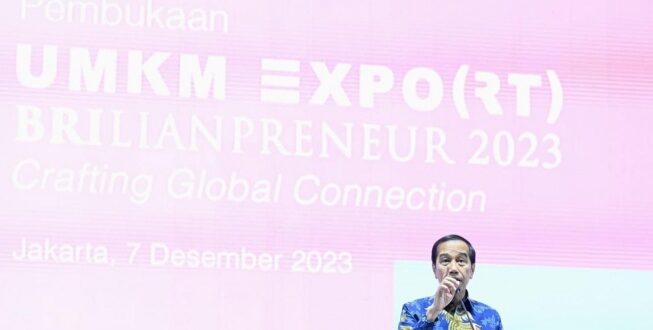 Terkurasi Dengan Baik, Presiden Jokowi Puji Layanan UMKM EXPO(RT) BRILIANPRENEUR 2023