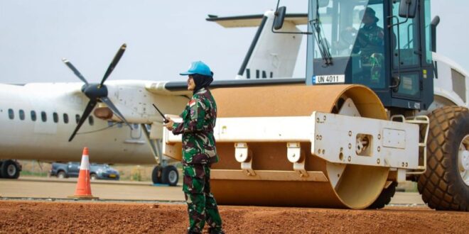 Prajurit TNI ke Afrika Tengah bantu lebarkan bandara PBB pada Bangui