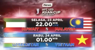 Gaspol Rebut Bola Asia U-23 Live di Kite: Kuwait vs Males, Vietnam vs Uzbekistan